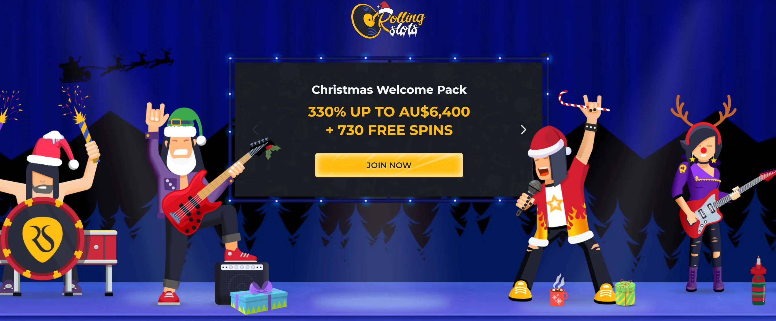 Rolling Slots Welcome Pack